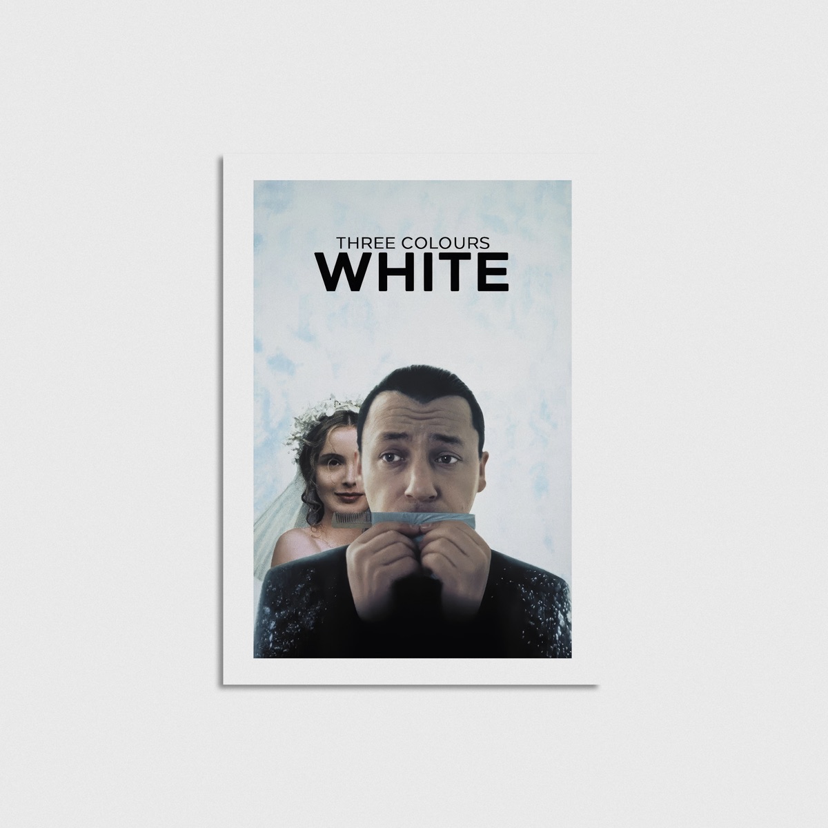 Three Colours: White film posteri, çerçevesiz poster