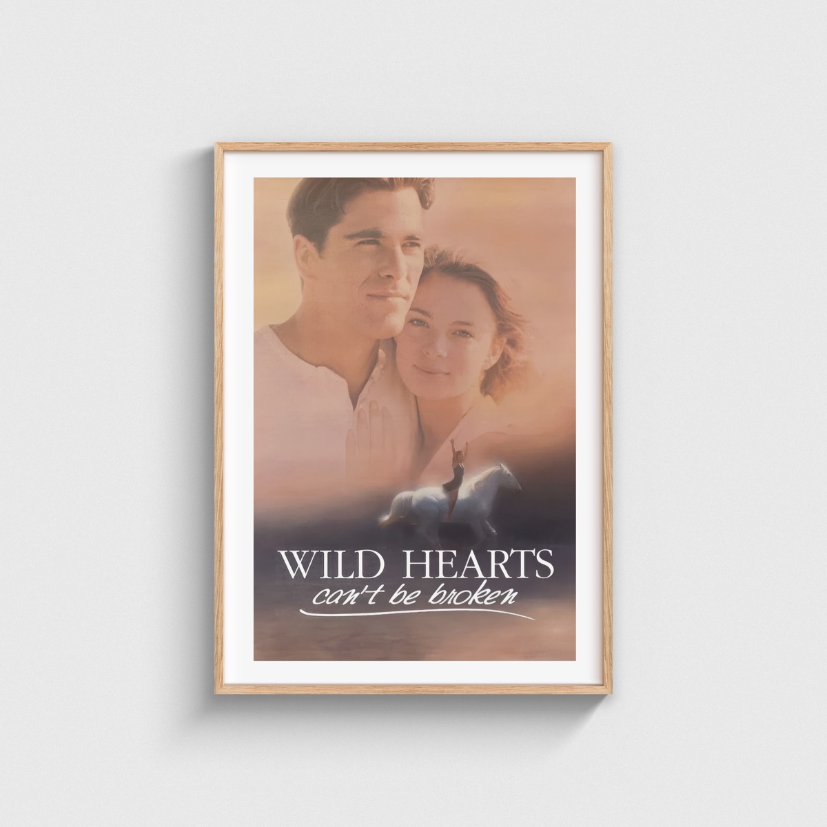 Wild Hearts Can't Be Broken film posteri, ahşap çerçeveli tablo