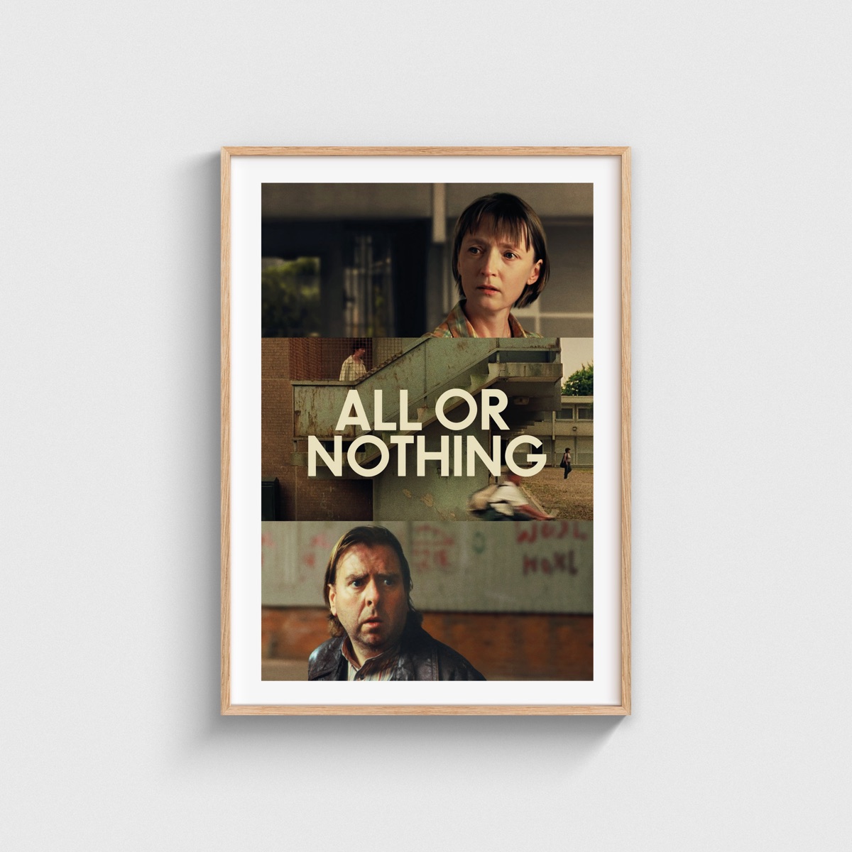 All or Nothing film posteri, ahşap çerçeveli tablo