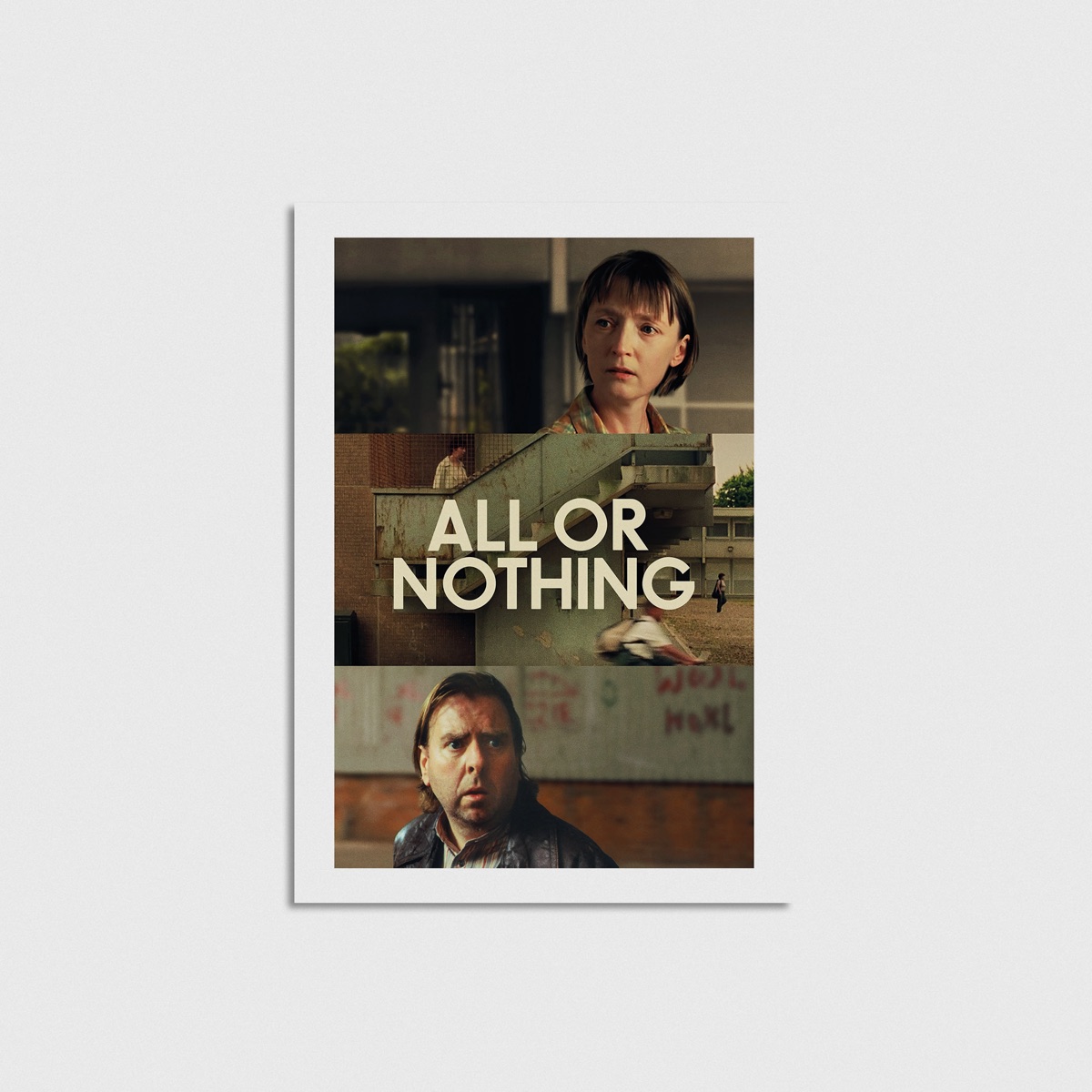 All or Nothing film posteri, çerçevesiz poster
