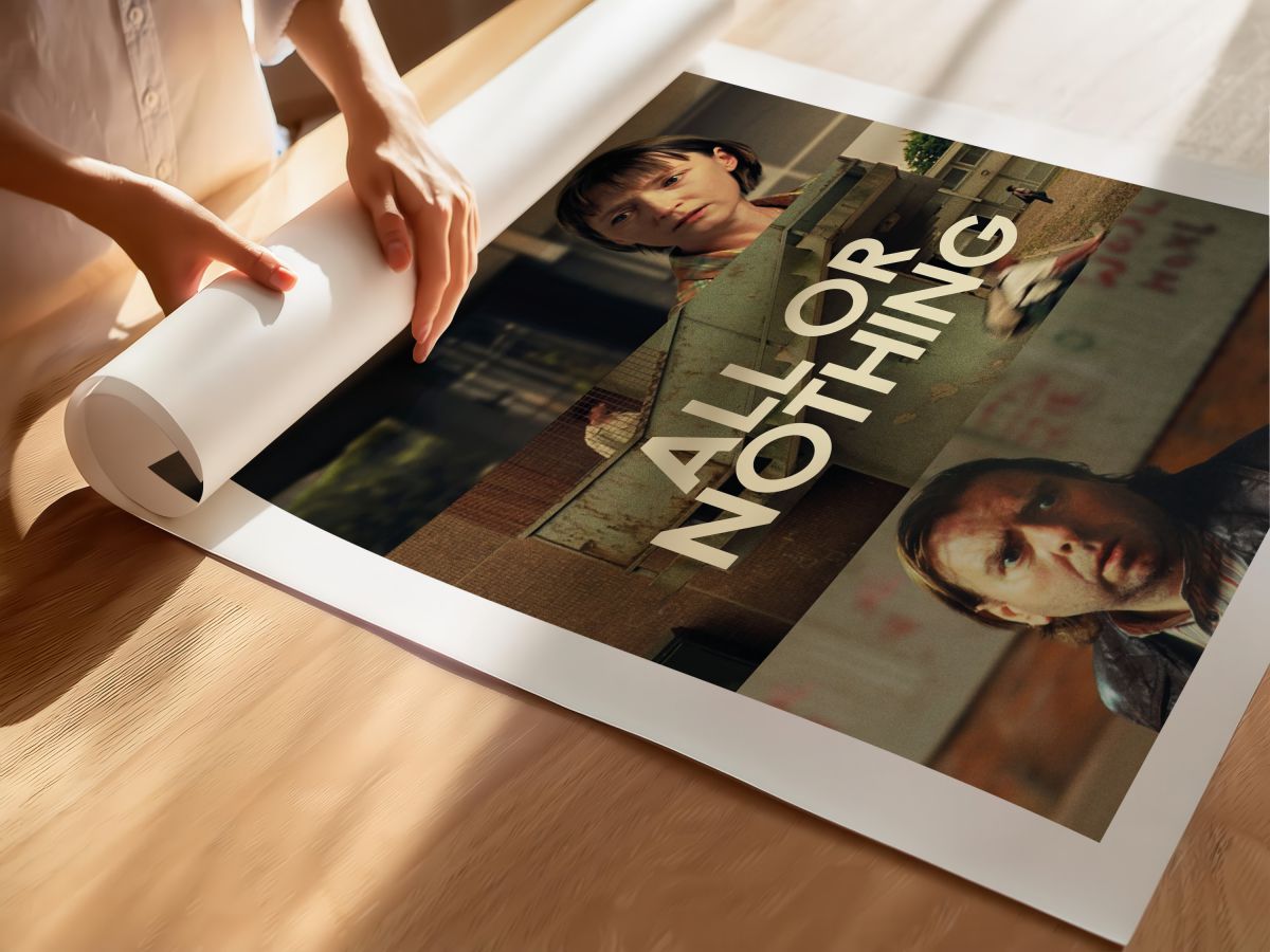 All or Nothing (2002) Film Posteri, rulo yapılmış çerçevesiz poster