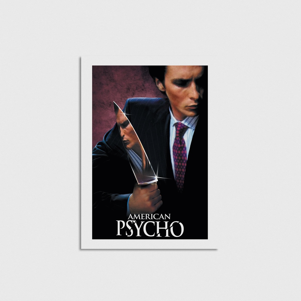 American Psycho film posteri, çerçevesiz poster
