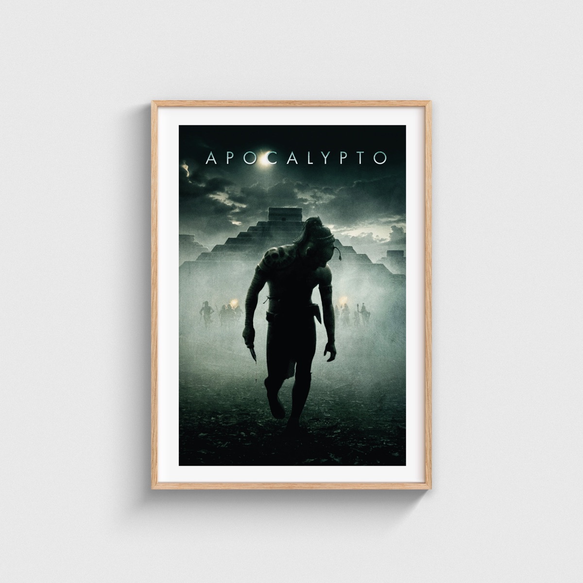 Apocalypto film posteri, ahşap çerçeveli tablo