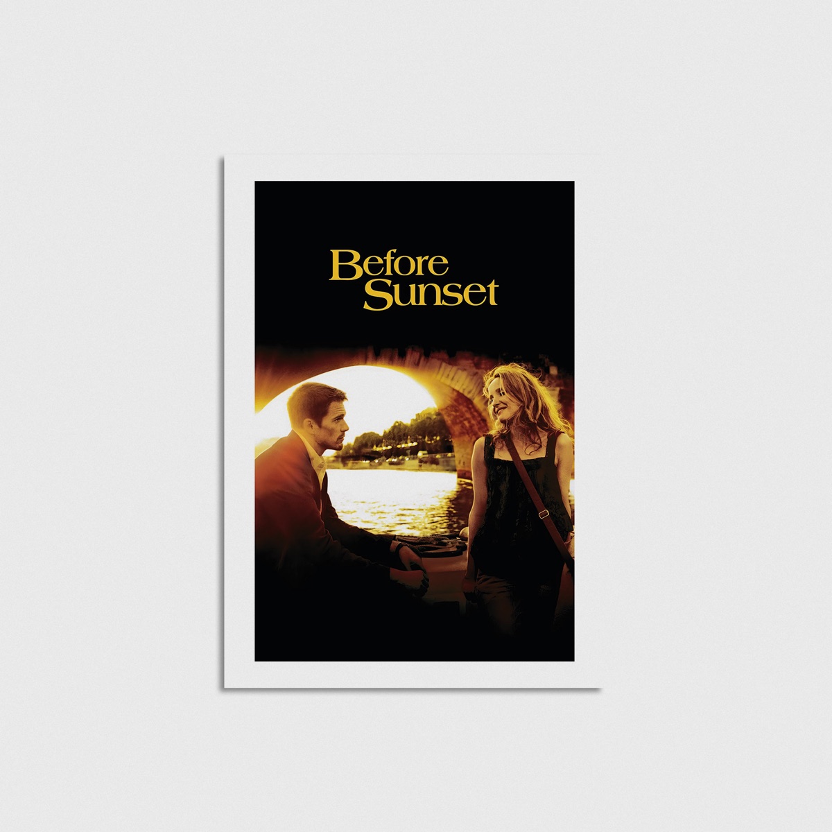 Before Sunset film posteri, çerçevesiz poster