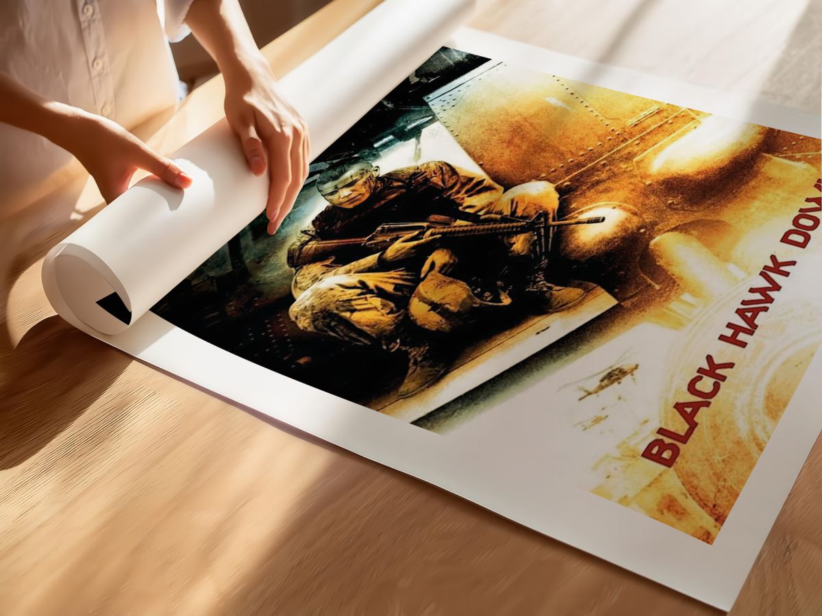 Black Hawk Down (2001) Film Posteri, rulo yapılmış çerçevesiz poster