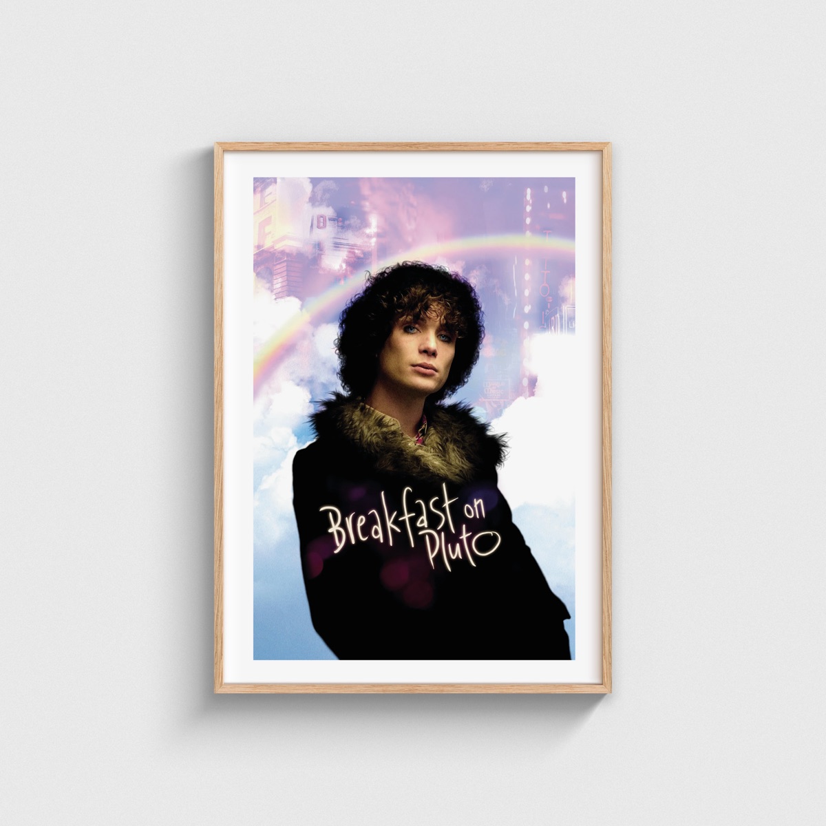 Breakfast on Pluto film posteri, ahşap çerçeveli tablo