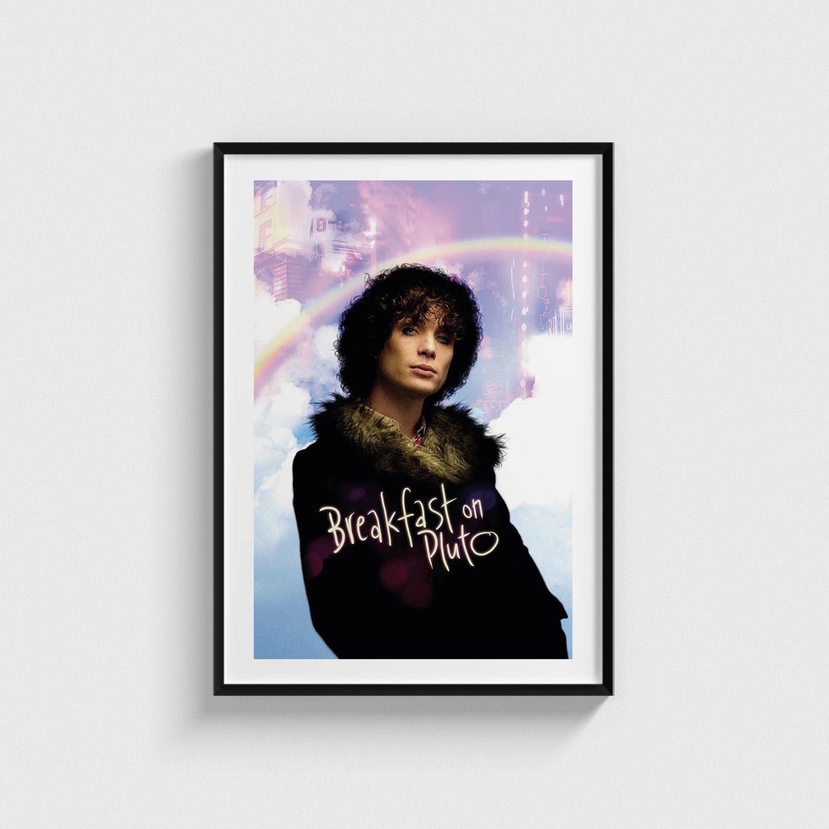Breakfast on Pluto film posteri, siyah çerçeveli tablo
