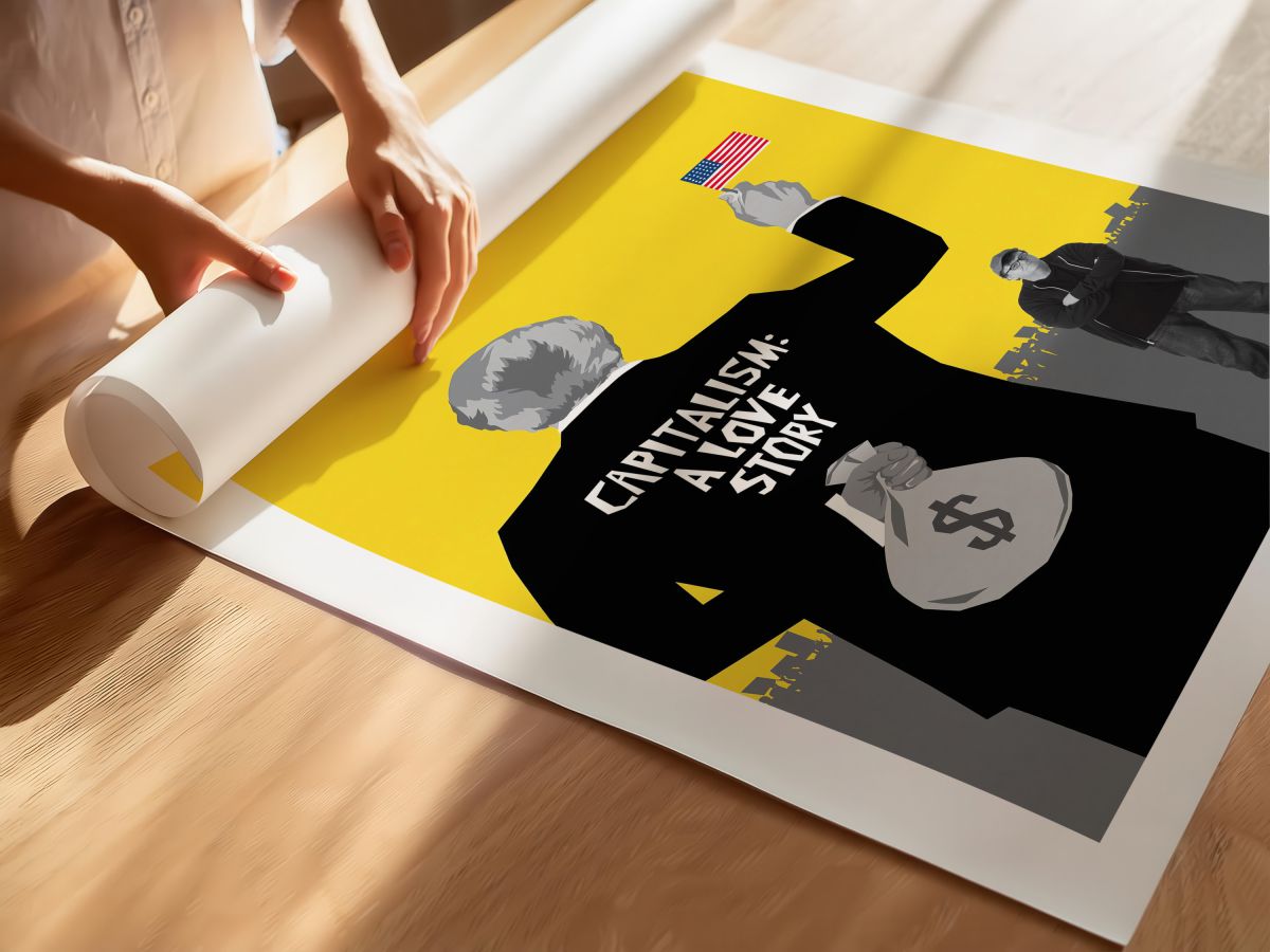 Capitalism: A Love Story (2009) Film Posteri, rulo yapılmış çerçevesiz poster