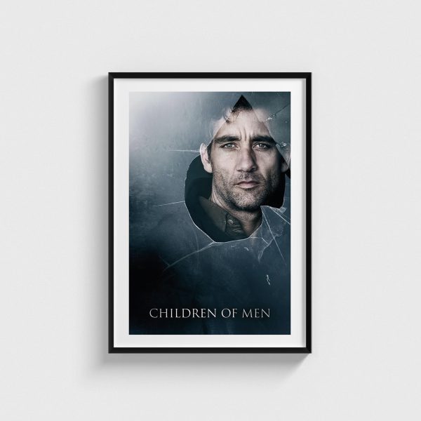 Children of Men film posteri, siyah çerçeveli tablo