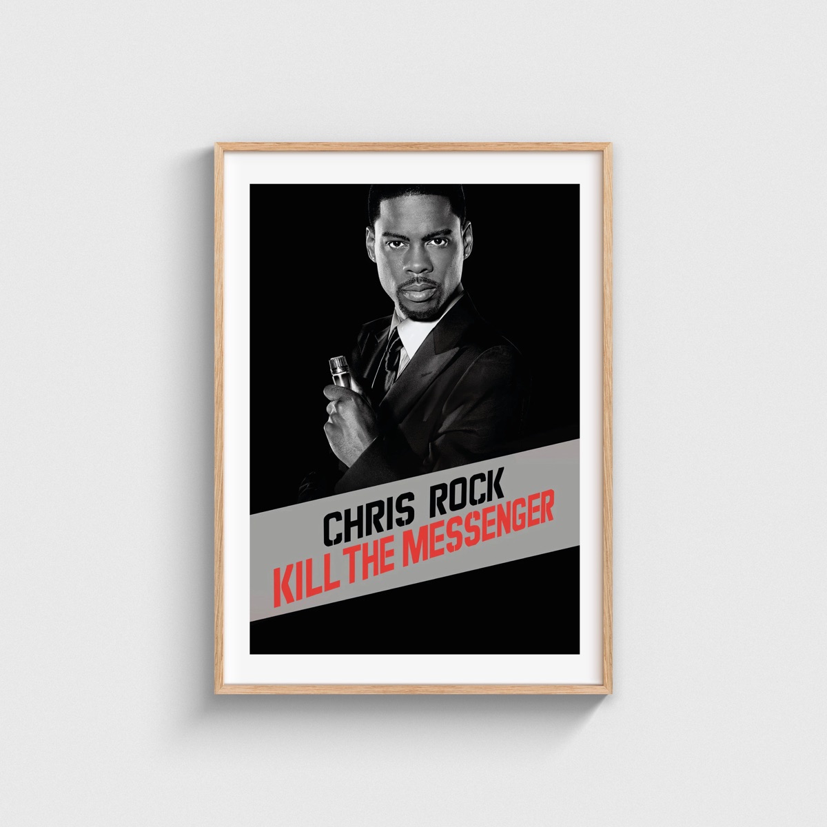 Chris Rock Kill the Messenger film posteri, ahşap çerçeveli tablo