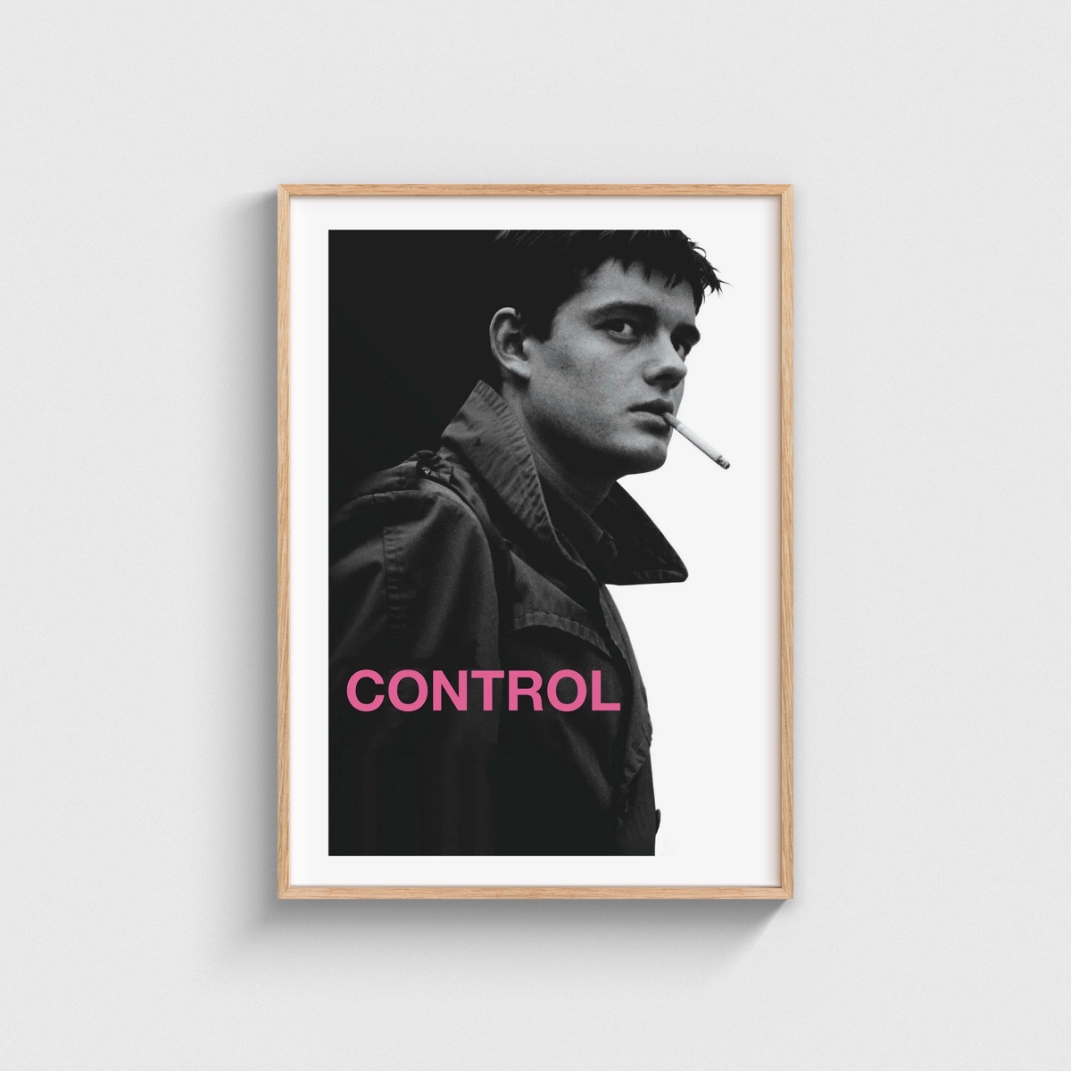 Control film posteri, ahşap çerçeveli tablo