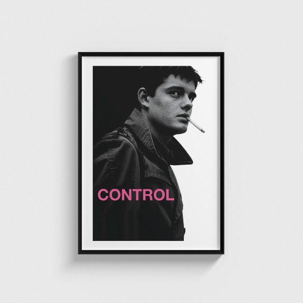 Control film posteri, siyah çerçeveli tablo