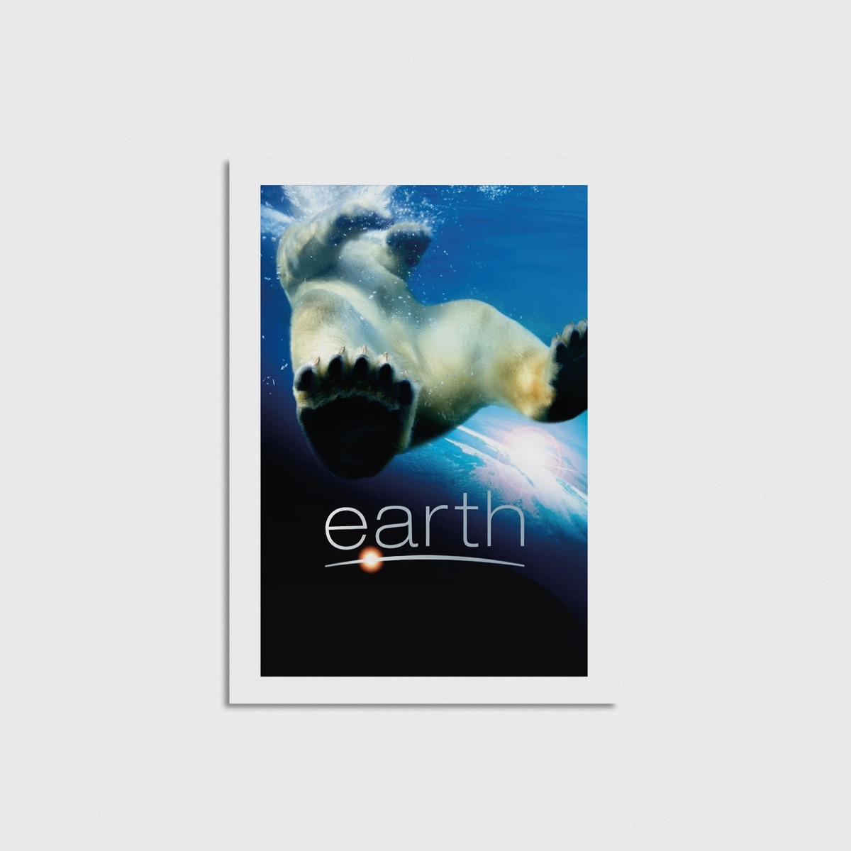 Earth film posteri, çerçevesiz poster