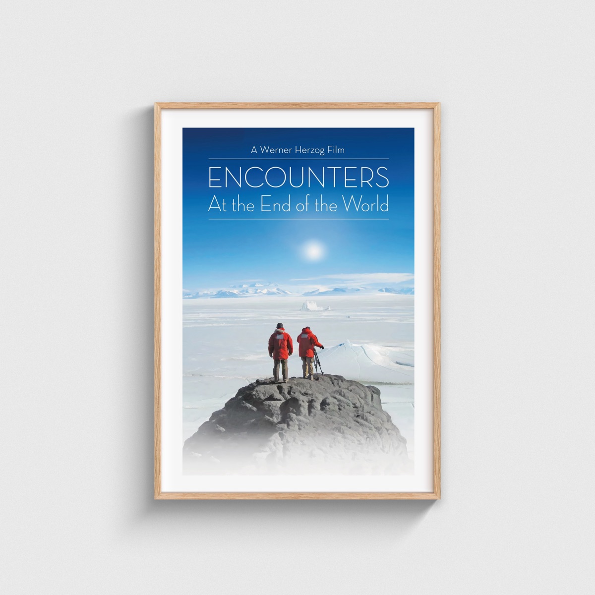 Encounters at the End of the World film posteri, ahşap çerçeveli tablo