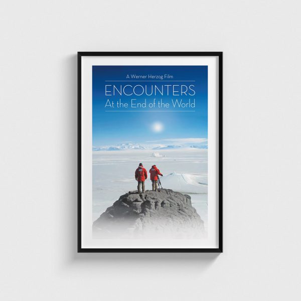 Encounters at the End of the World film posteri, siyah çerçeveli tablo
