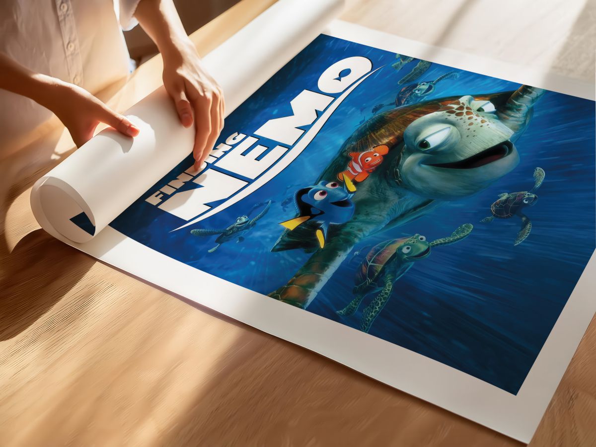 Finding Nemo (2003) Film Posteri, rulo yapılmış çerçevesiz poster
