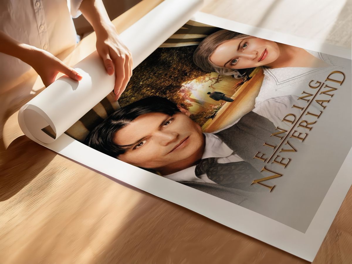 Finding Neverland (2004) Film Posteri, rulo yapılmış çerçevesiz poster