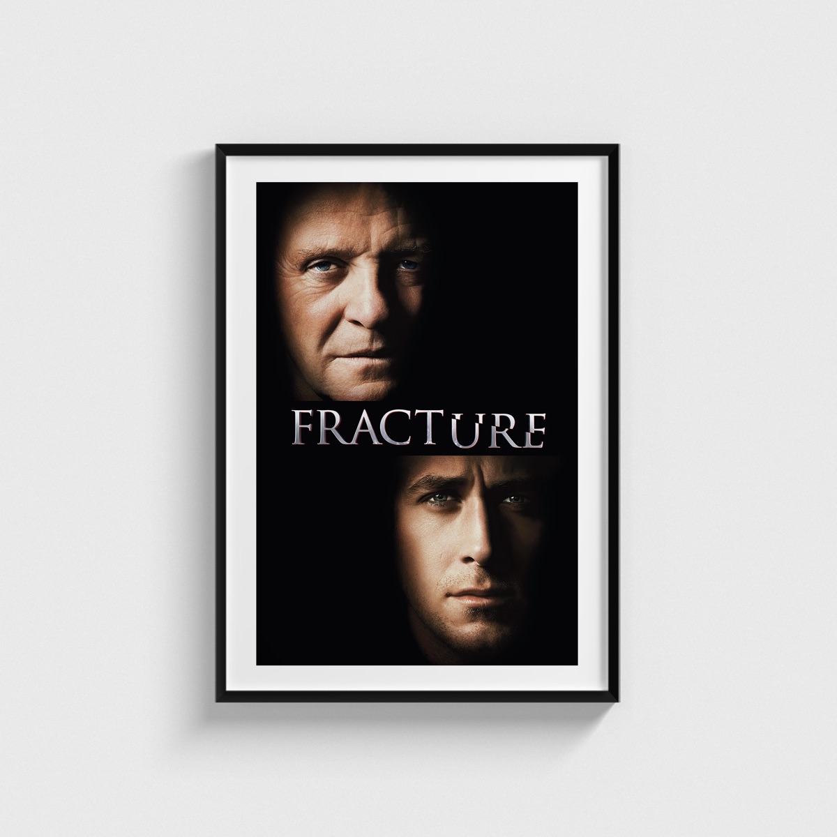 Fracture film posteri, siyah çerçeveli tablo