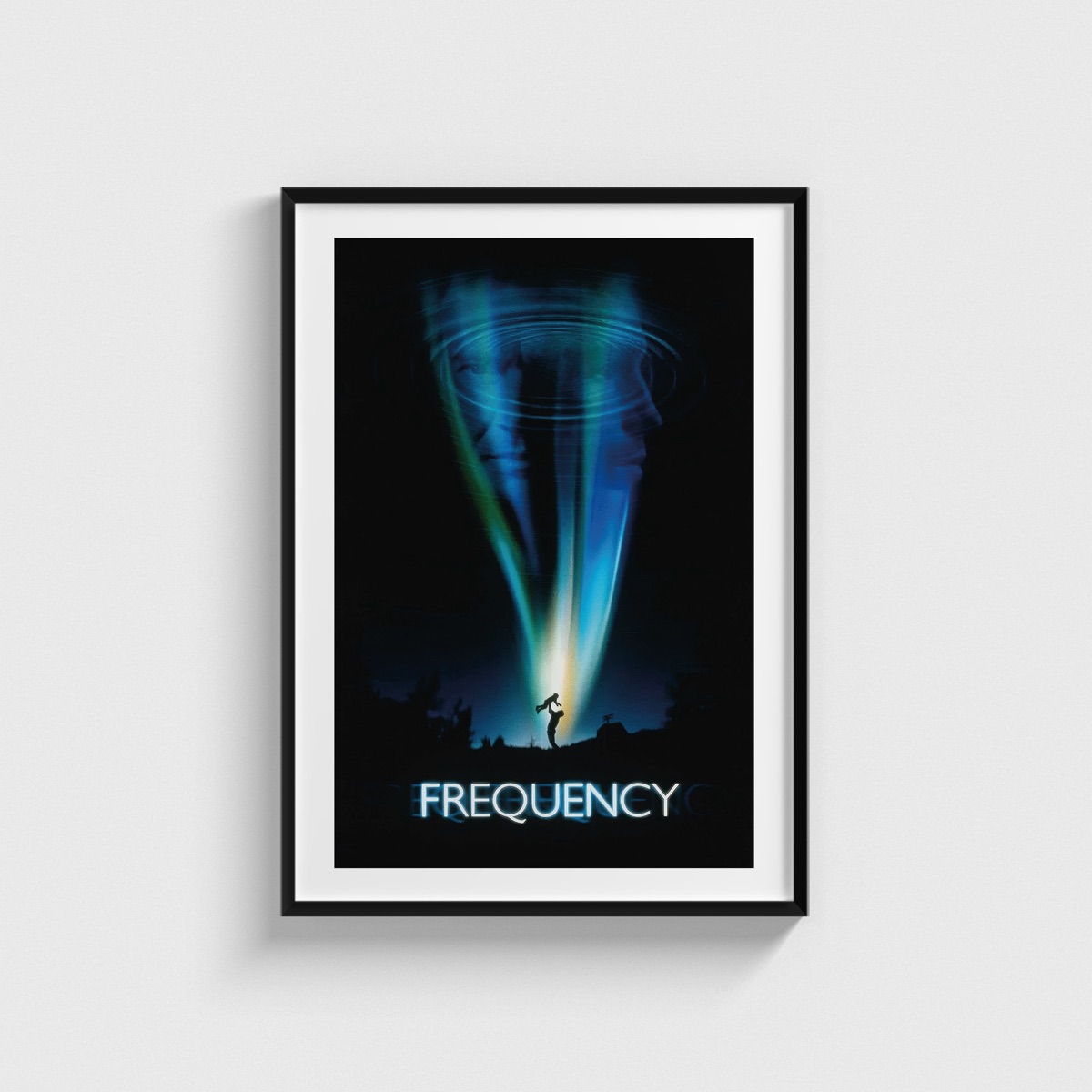 Frequency film posteri, siyah çerçeveli tablo