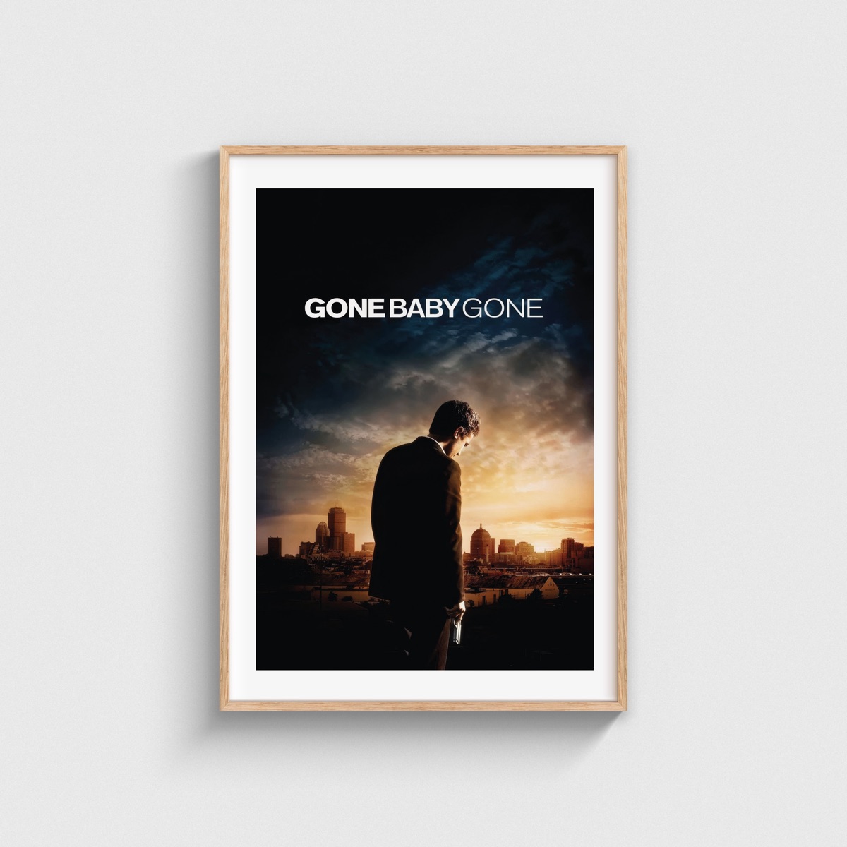 Gone Baby Gone film posteri, ahşap çerçeveli tablo