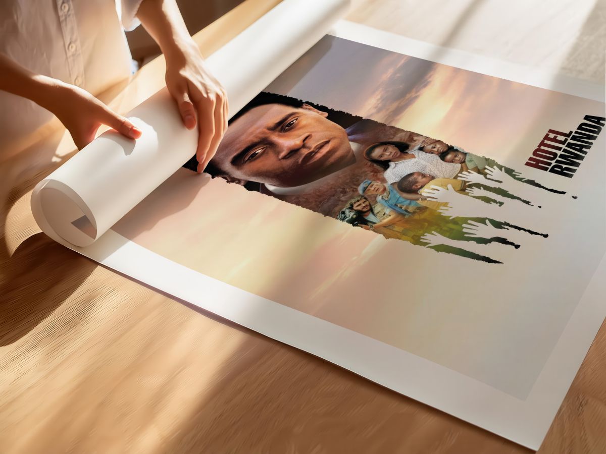 Hotel Rwanda (2004) Film Posteri, rulo yapılmış çerçevesiz poster