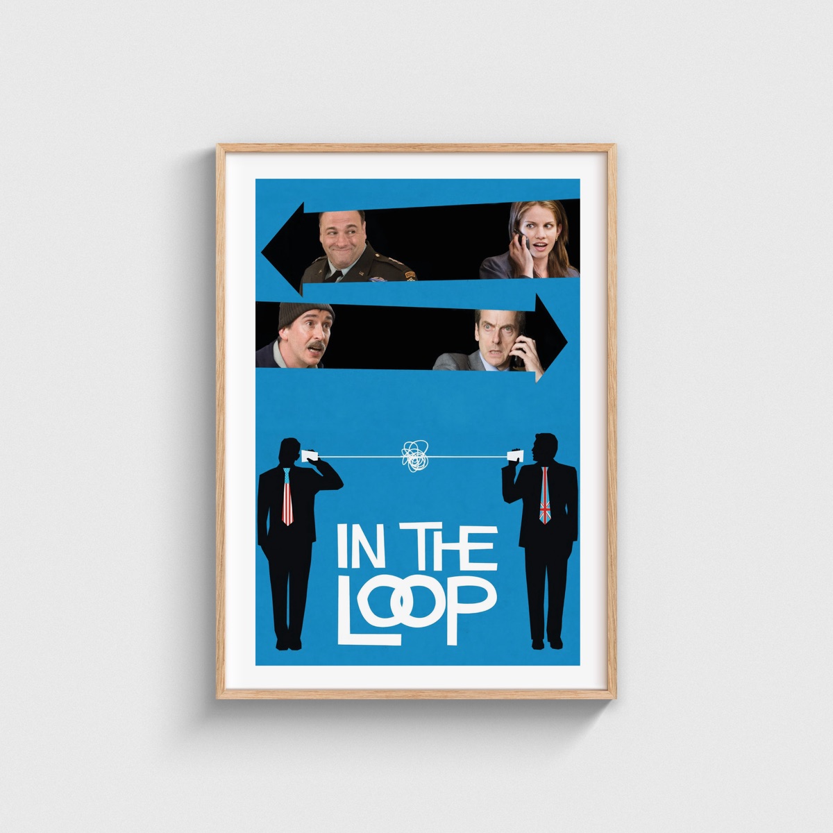 In the Loop film posteri, ahşap çerçeveli tablo