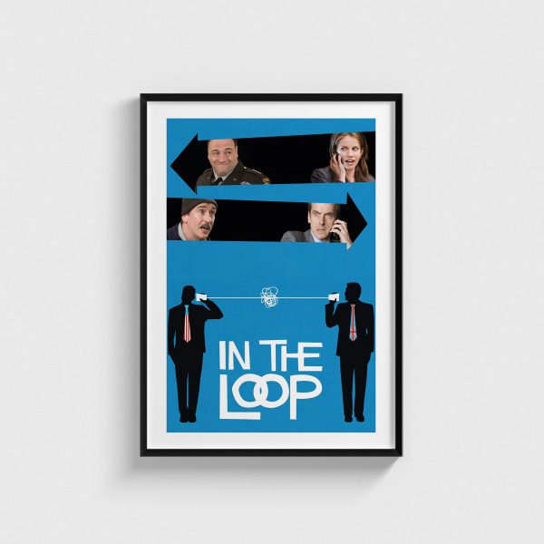 In the Loop film posteri, siyah çerçeveli tablo