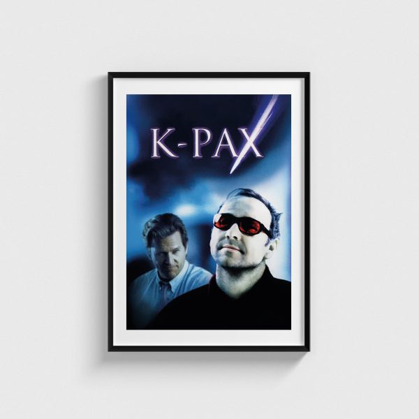 K-PAX film posteri, siyah çerçeveli tablo