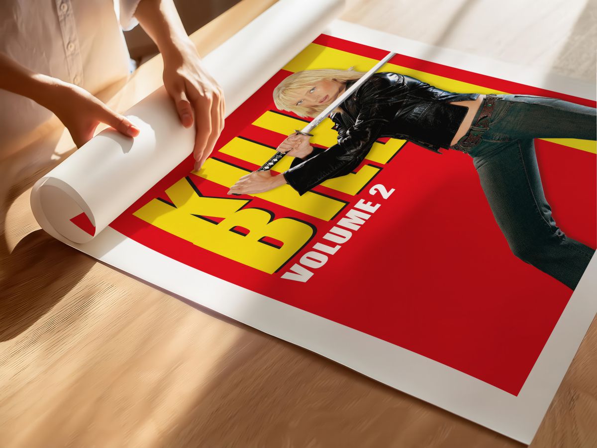 Kill Bill Vol. 2 (2004) Film Posteri, rulo yapılmış çerçevesiz poster