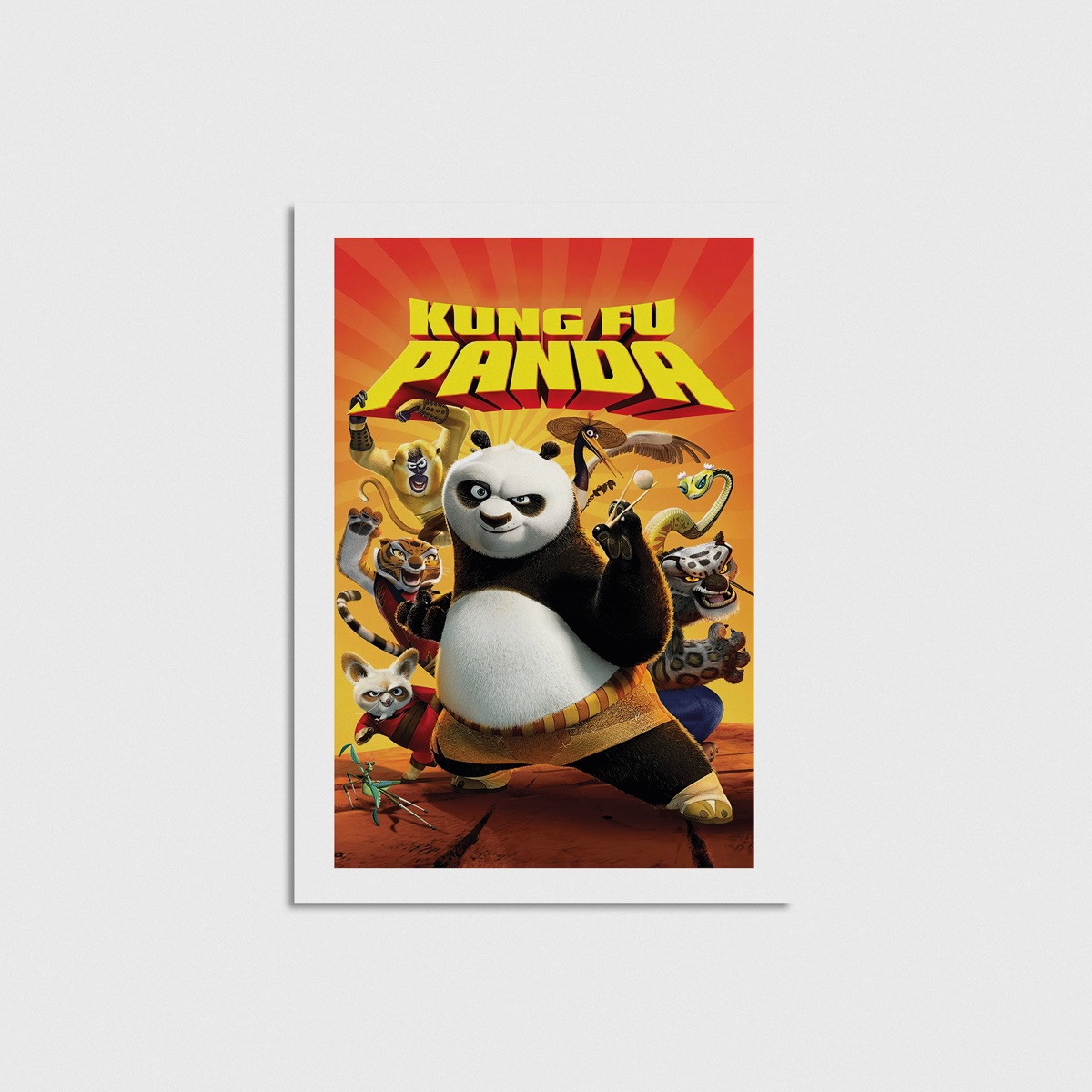 Kung Fu Panda film posteri, çerçevesiz poster