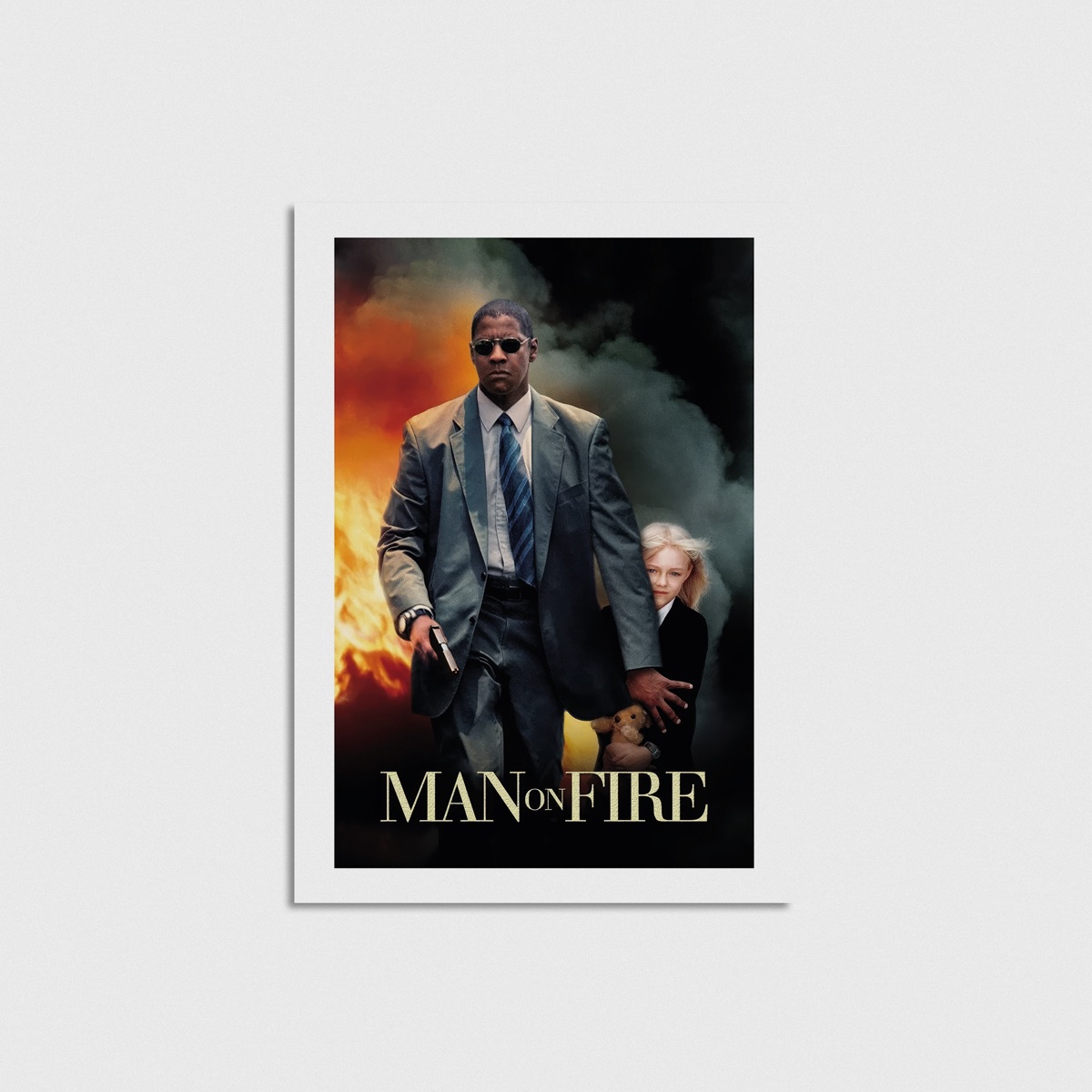 Man on Fire film posteri, çerçevesiz poster