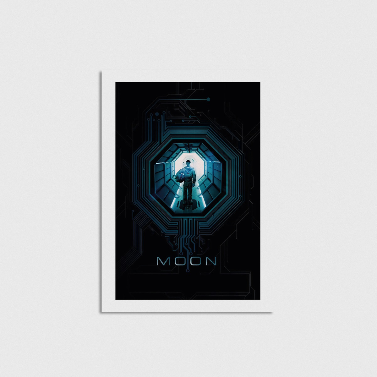 Moon film posteri, çerçevesiz poster