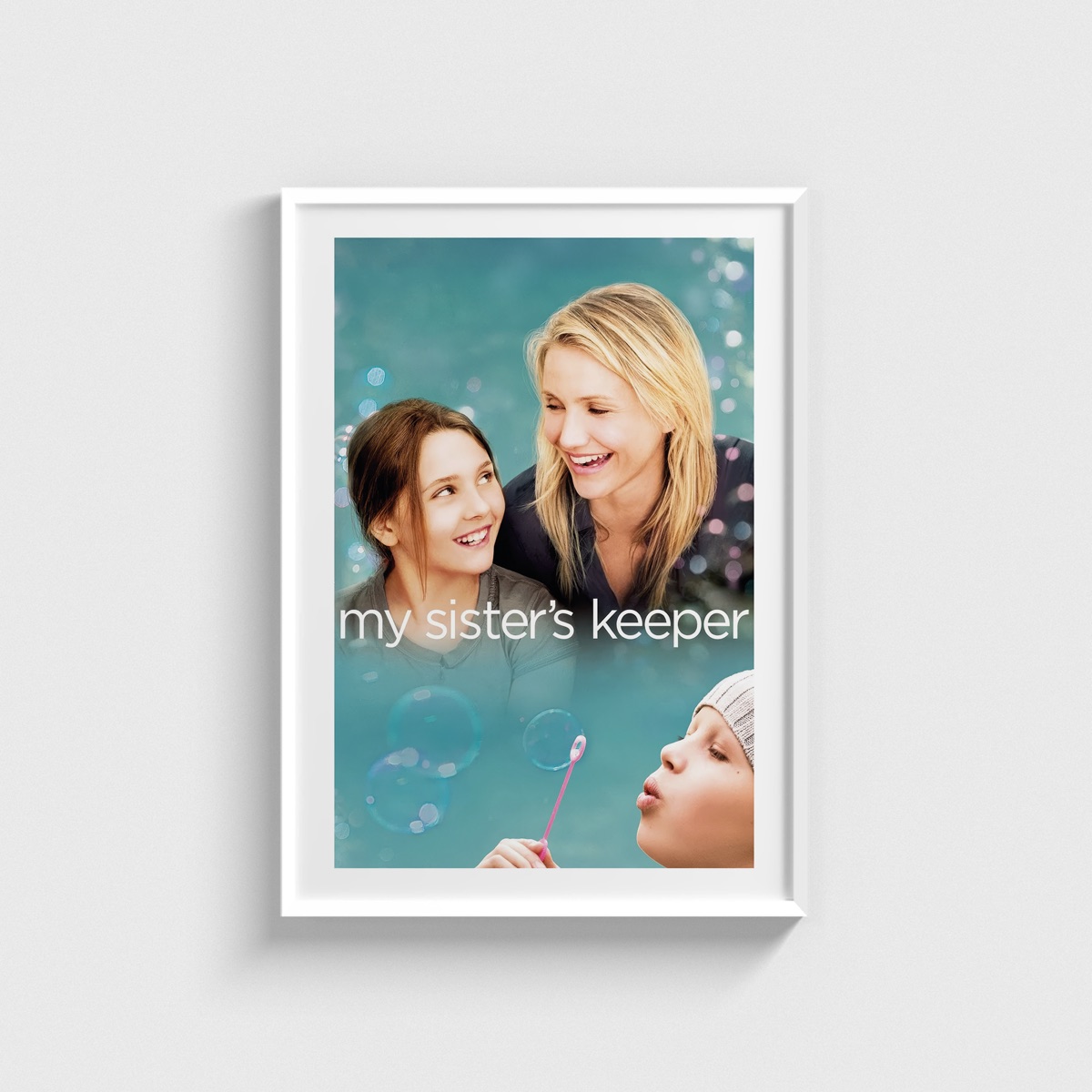My Sister's Keeper film posteri, beyaz çerçeveli tablo