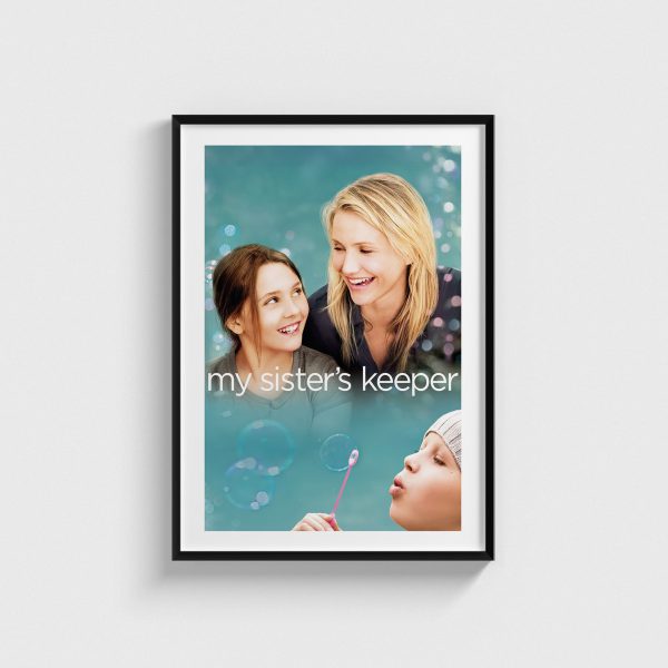 My Sister's Keeper film posteri, siyah çerçeveli tablo