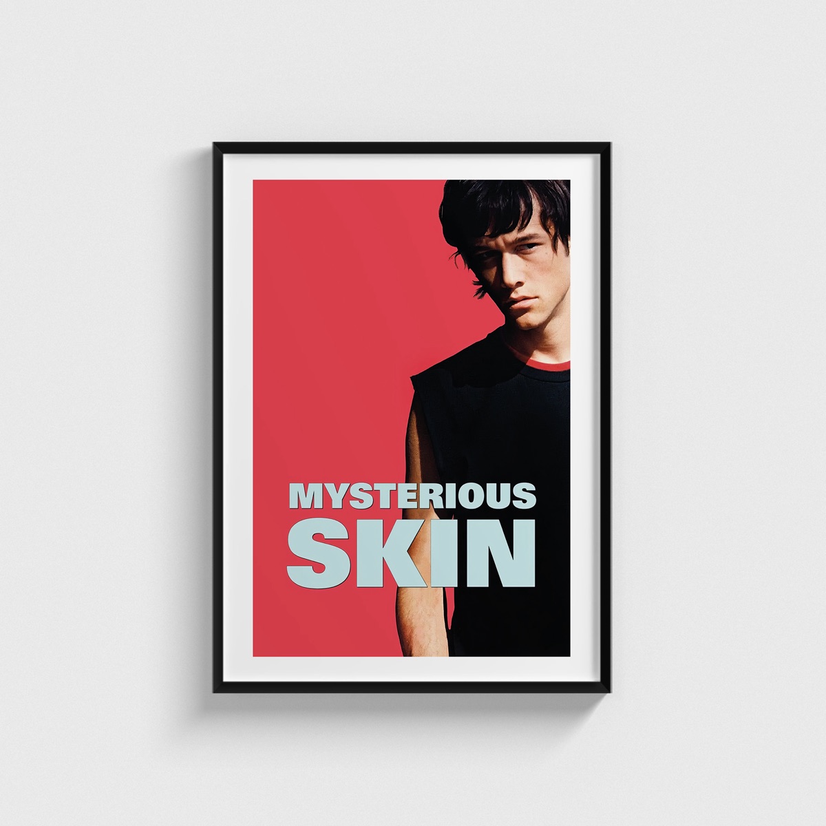 Mysterious Skin film posteri, siyah çerçeveli tablo