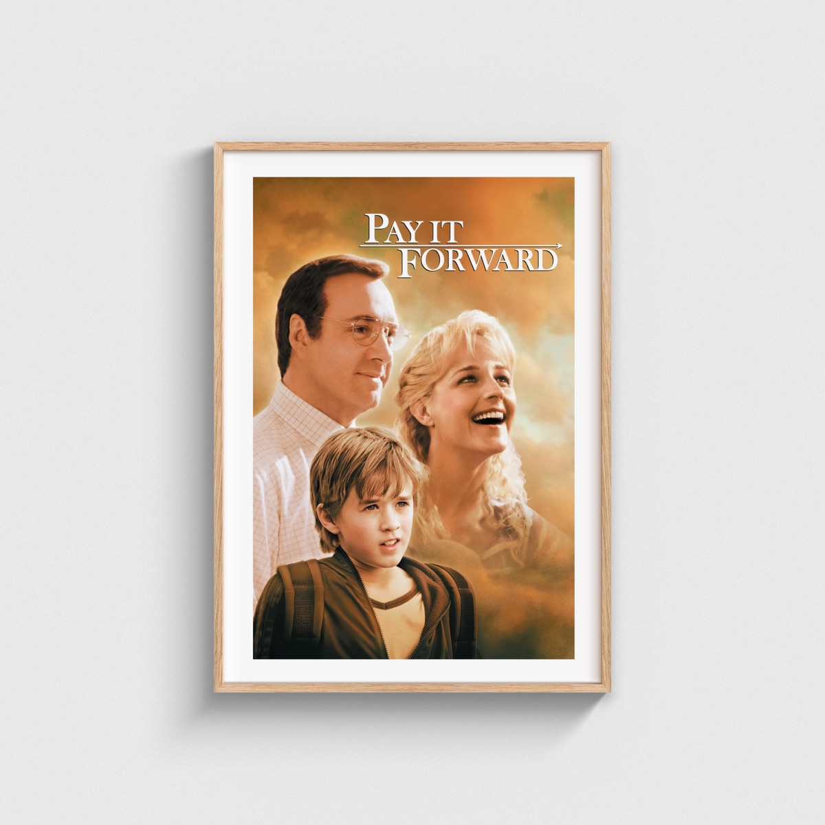 Pay It Forward film posteri, ahşap çerçeveli tablo