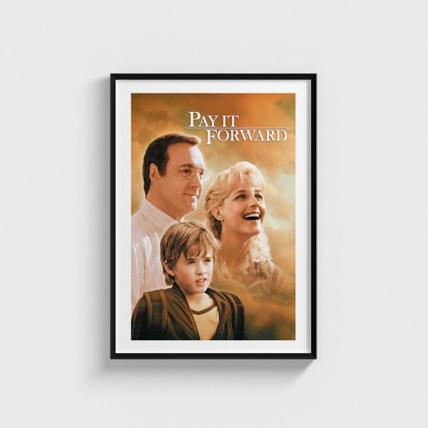 Pay It Forward film posteri, siyah çerçeveli tablo