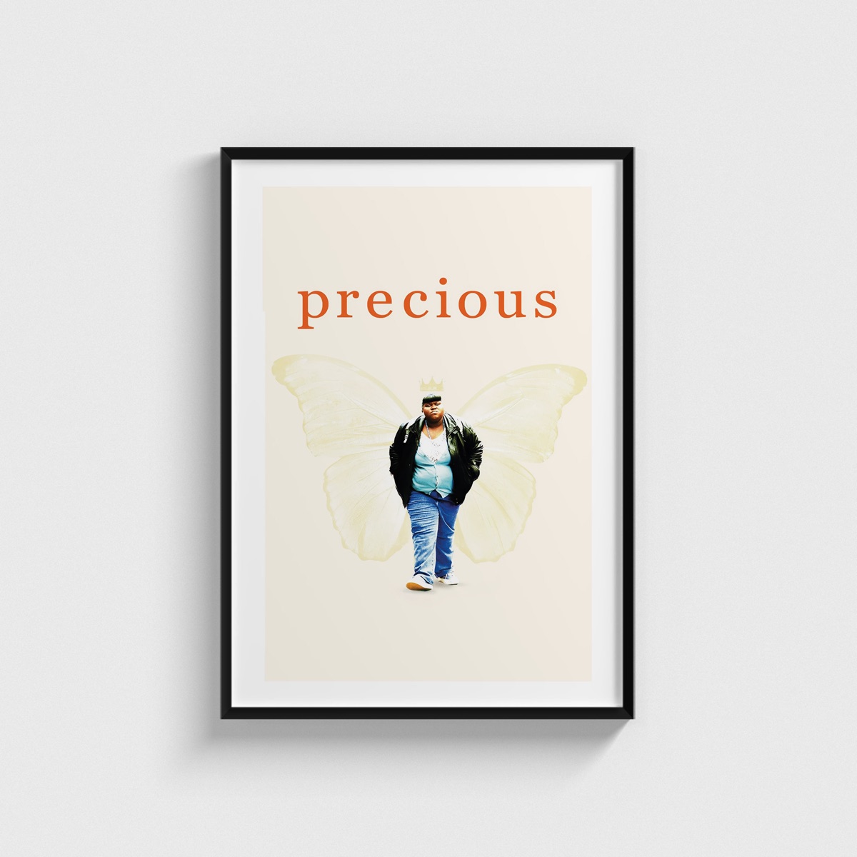 Precious film posteri, siyah çerçeveli tablo