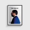 Punch-Drunk Love film posteri, siyah çerçeveli tablo