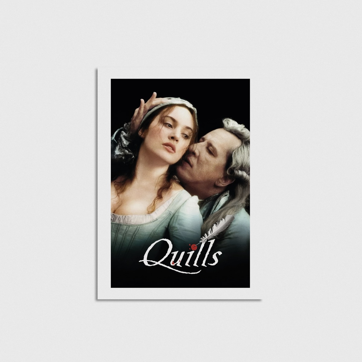 Quills film posteri, çerçevesiz poster