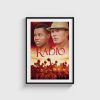 Radio film posteri, siyah çerçeveli tablo
