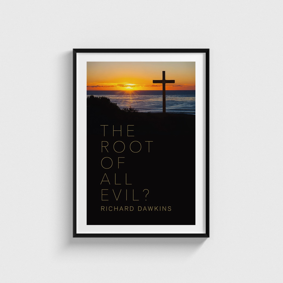 Root of All Evil film posteri, siyah çerçeveli tablo