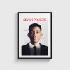 Seven Pounds film posteri, siyah çerçeveli tablo