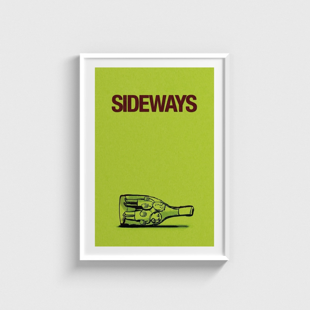 Sideways film posteri, beyaz çerçeveli tablo