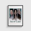 Snow Cake film posteri, siyah çerçeveli tablo