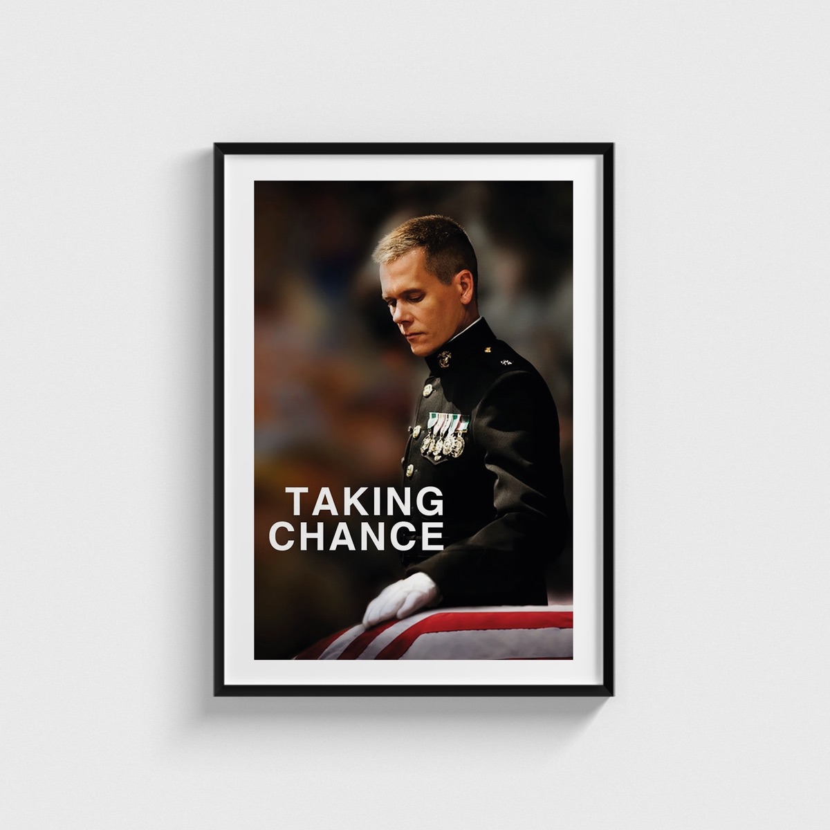 Taking Chance film posteri, siyah çerçeveli tablo