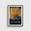 The Aviator film posteri, siyah çerçeveli tablo