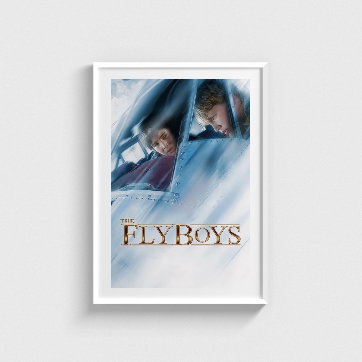 The Flyboys film posteri, beyaz çerçeveli tablo