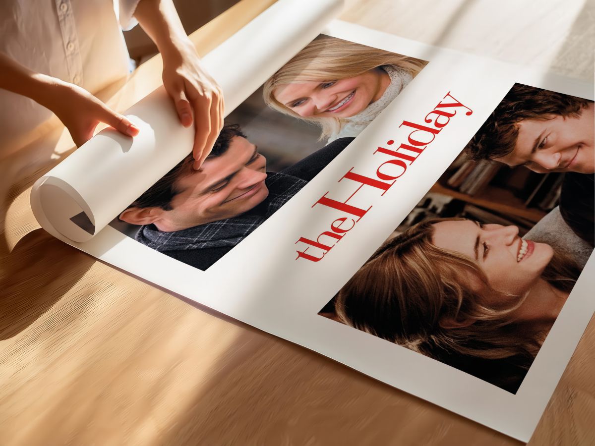 The Holiday (2006) Film Posteri, rulo yapılmış çerçevesiz poster