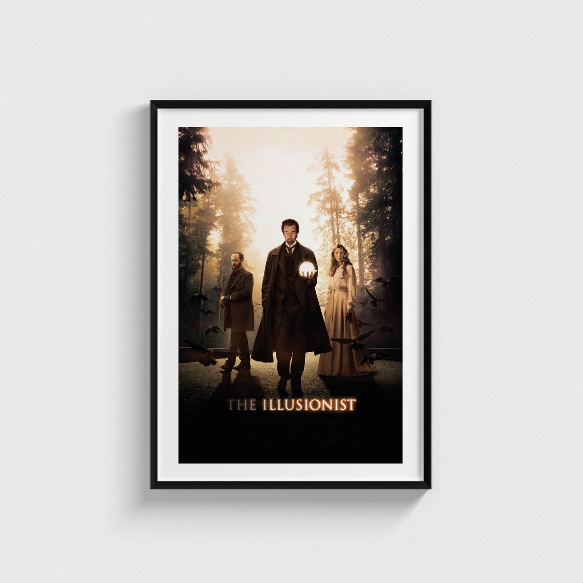 The Illusionist film posteri, siyah çerçeveli tablo